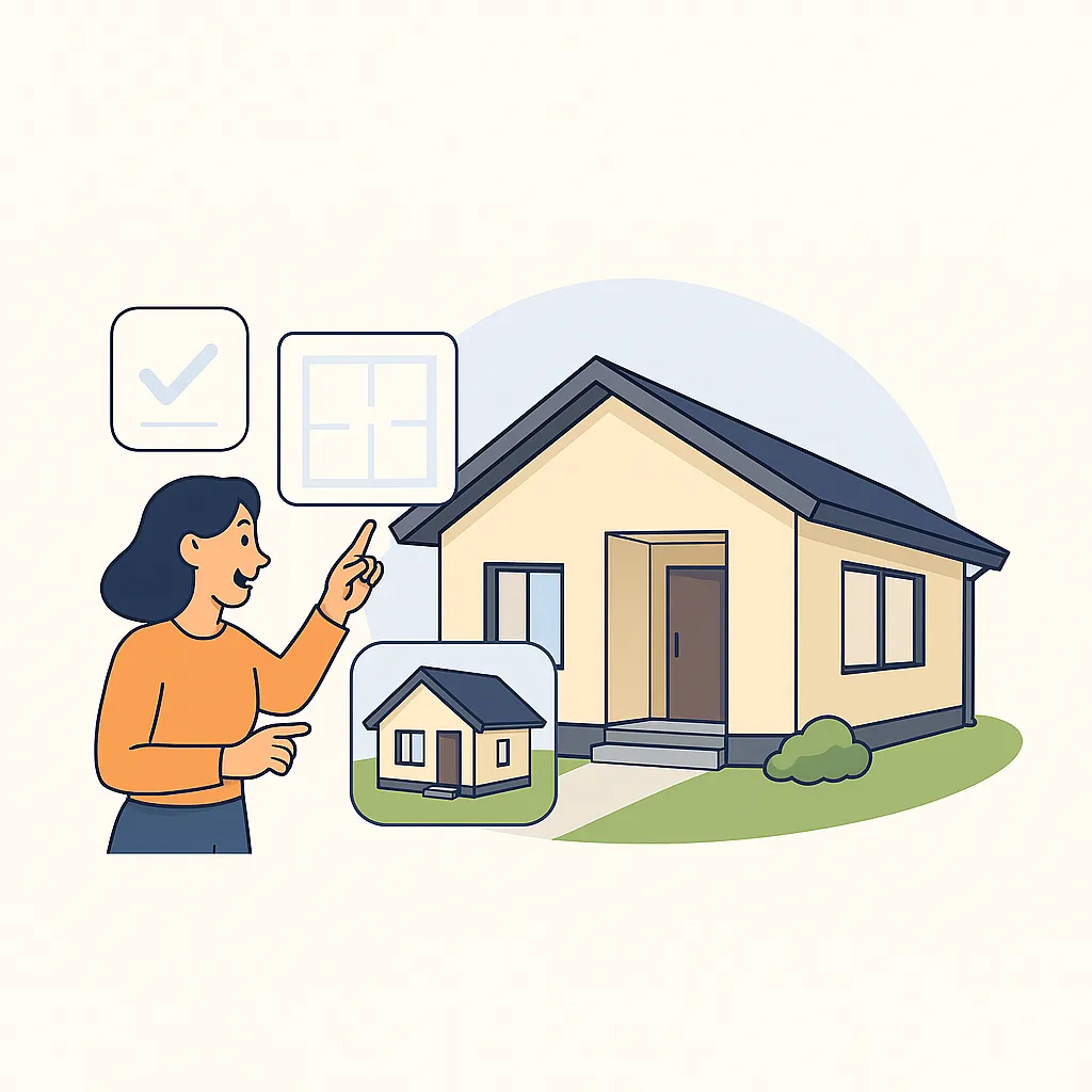 Ilustrație casă pentru construcții SIP